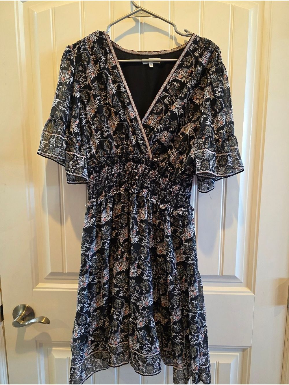 Max Studio black georgette dress